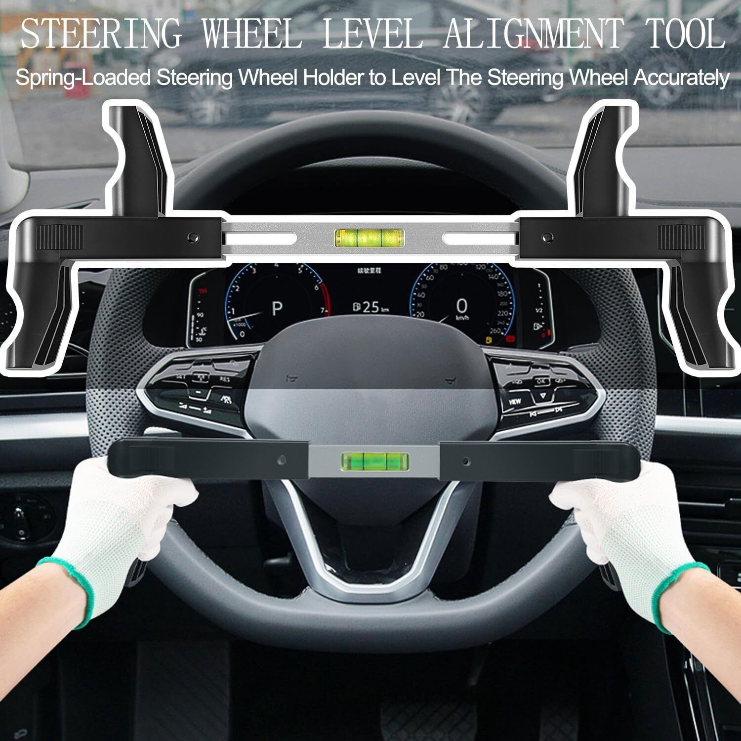 ATD-3100 Steering Wheel Level Alignment Tool -Diameter 270-340mm Spring-Loaded