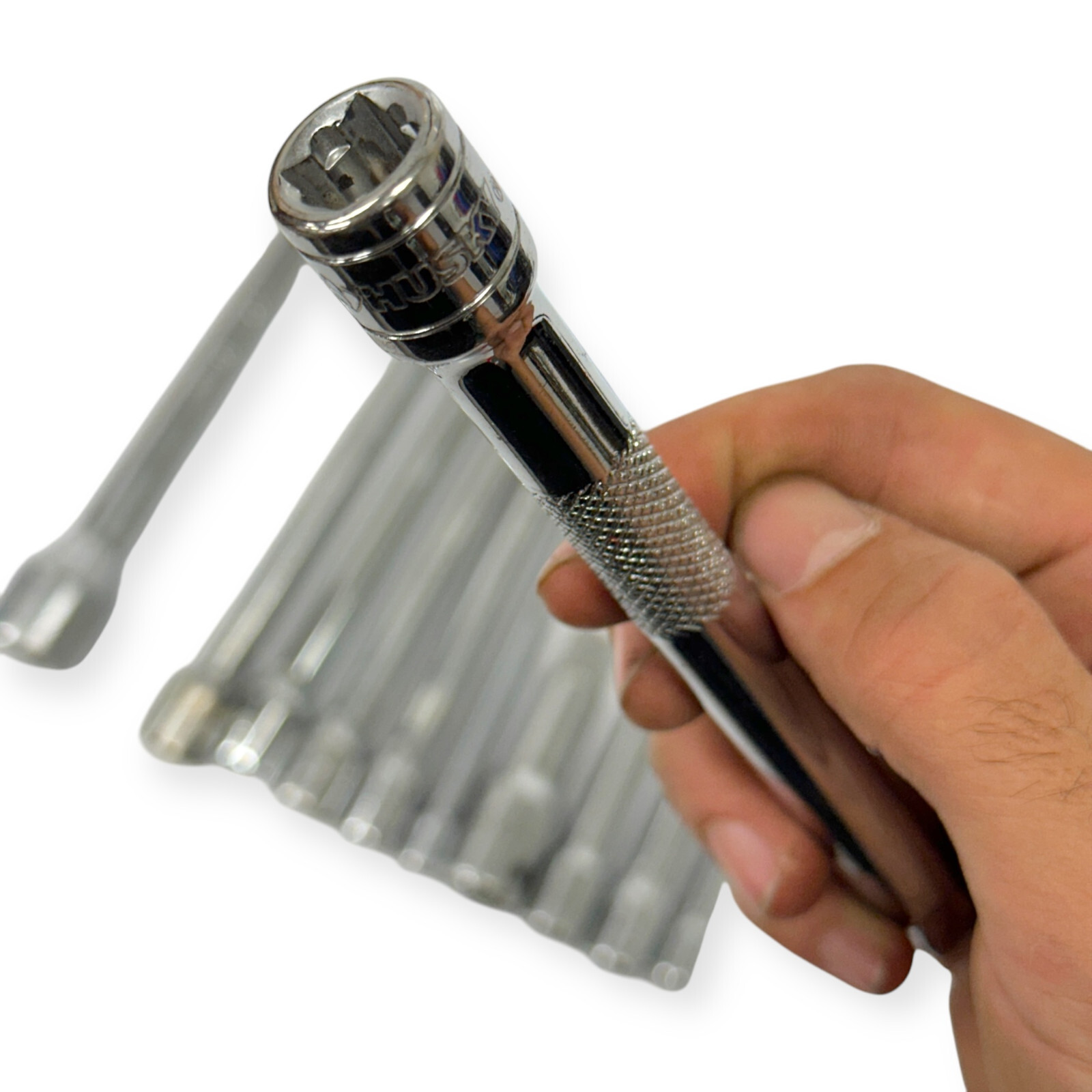 Craftsman, Husky and Assorted 3, 6, 7 in, 3/4, 3/8 in Extension Bar Set, 11 pcs