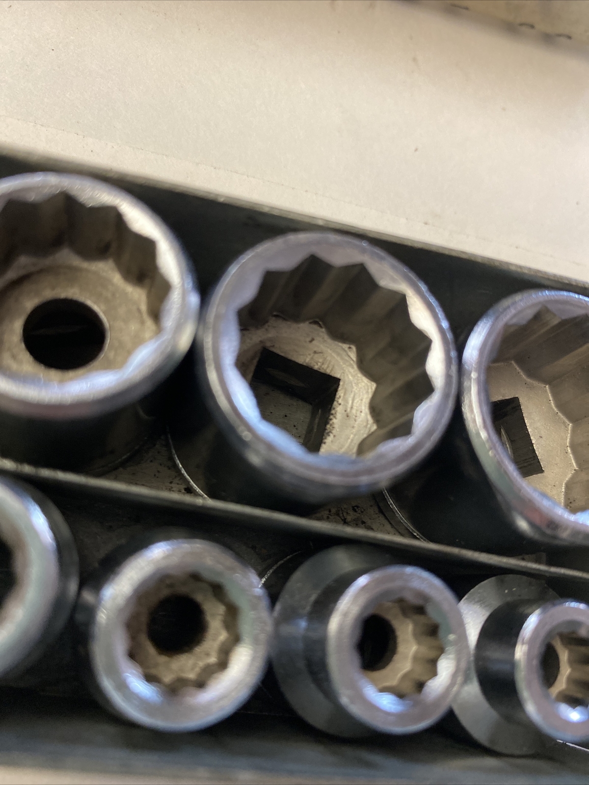 Truecraft Tools CM211 3/8” Drive Metric Socket Set Of 11 Medal Case 12 Point VTG