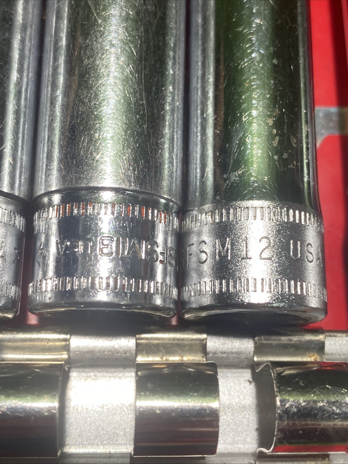 SNAP-ON metric socket set 11pc. 9mm-19mm Good Condition
