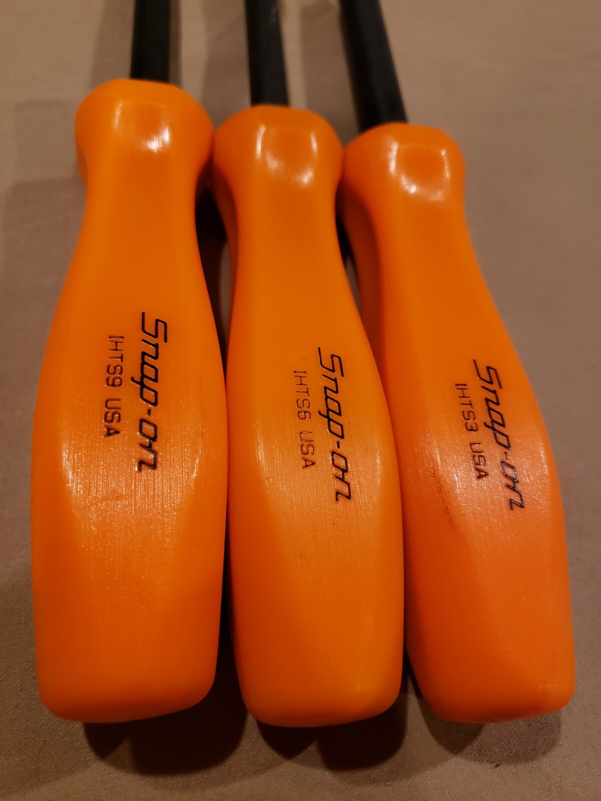 Snap On Flat Tip 1000v Non-Conductive Composite Orange Screwdriver IHT53, 59, 63