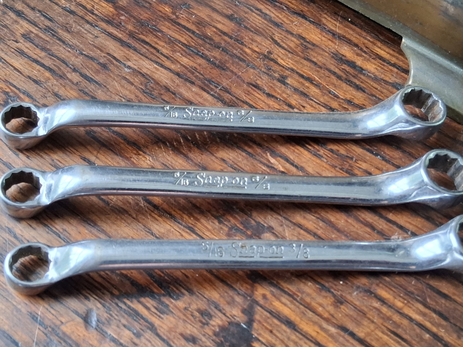 Snap – On Deep Offset Box End Wrench 5 Pieces SAE (2) 1/2-9/16 & (3) 5/16-3/8
