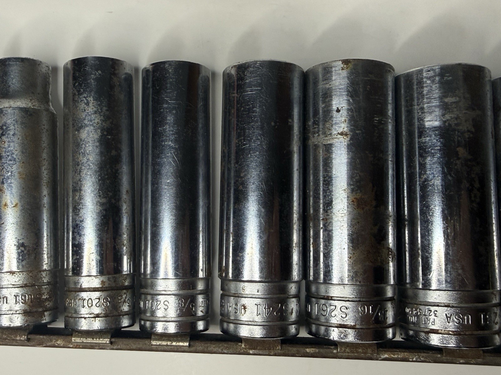 Snap On Sockets 1/2 Drive 12 Point S121-S361 3/8”- 1 1/8” 12 Sockets
