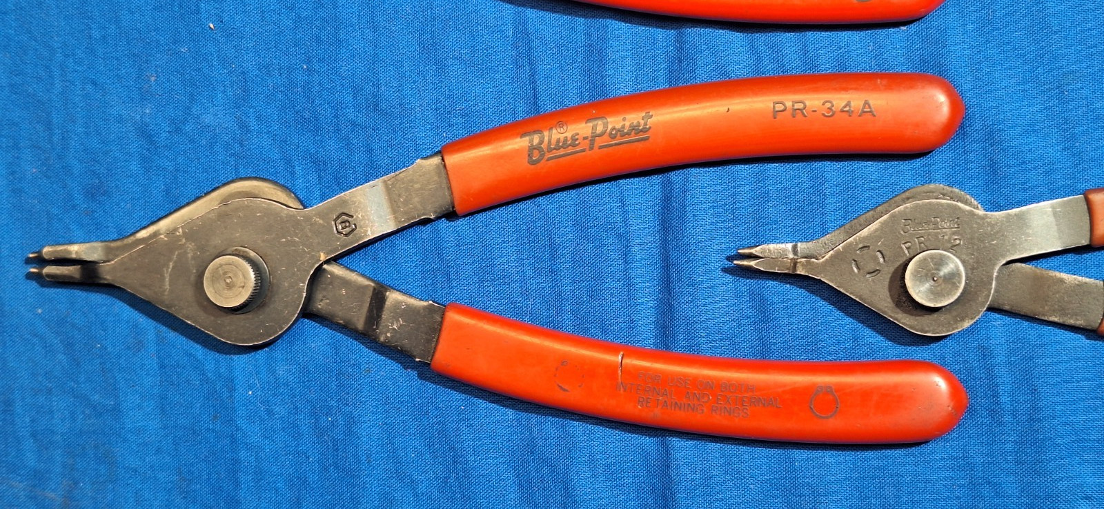 Blue Point 4 piece convertible snap ring plier set PR-12A, PR-349A, PR-34A, PR12