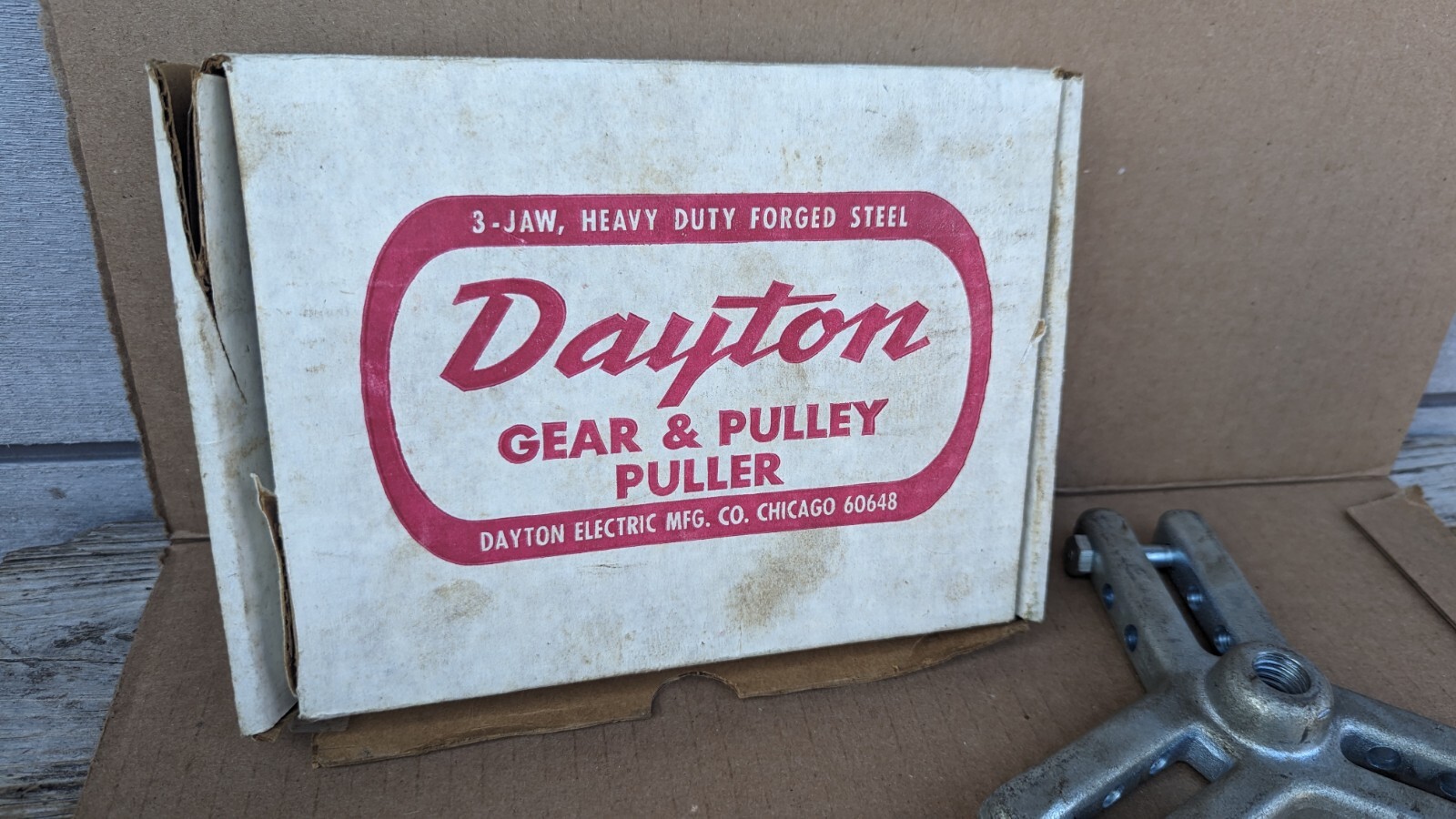 Vintage Dayton Electric USA # 15X718 Puller Large Gear and Pulley Puller Set