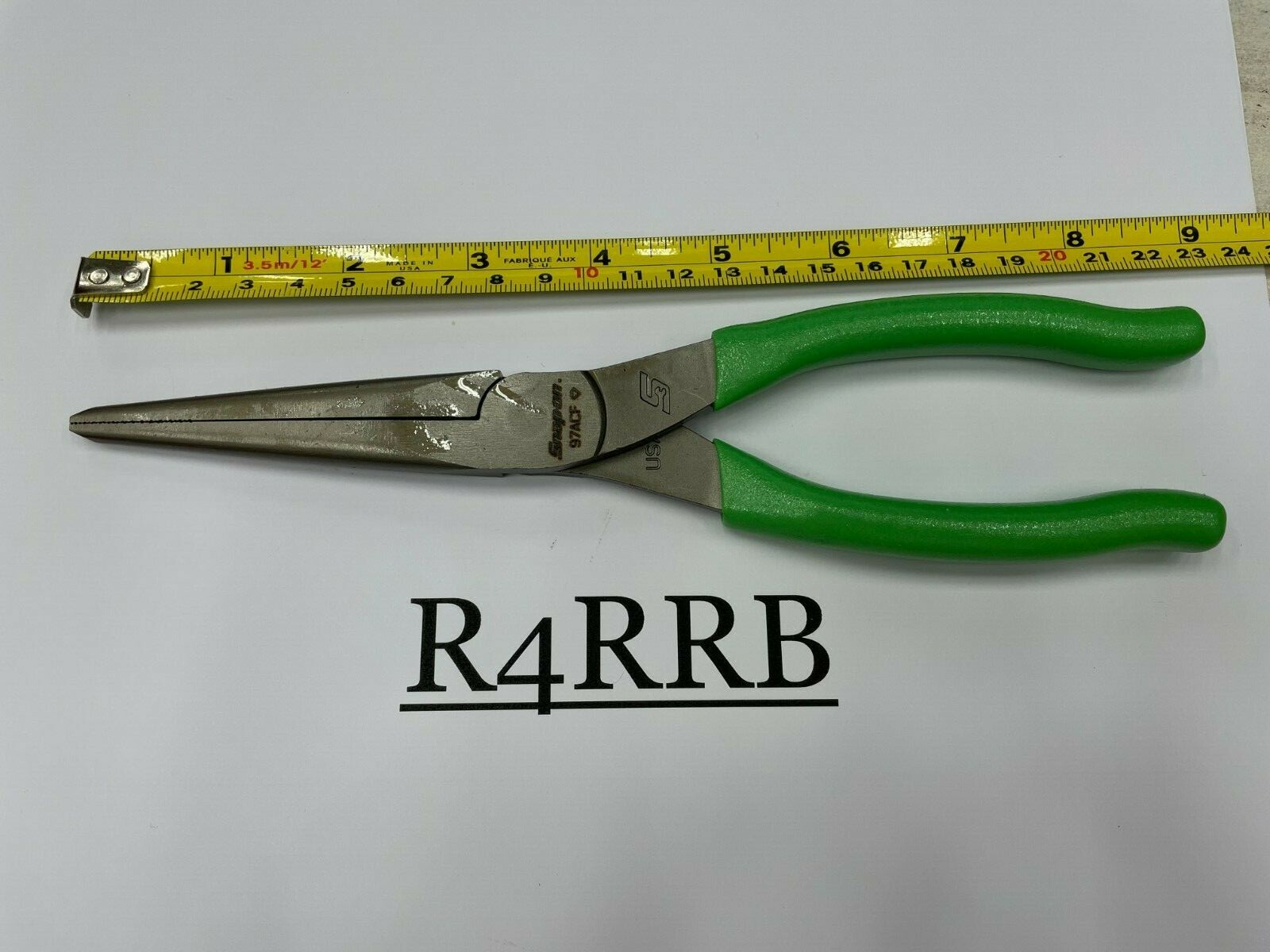 Snap-On Tools USA NEW 3 Piece GREEN Soft Grip Needle Nose Pliers Lot Set