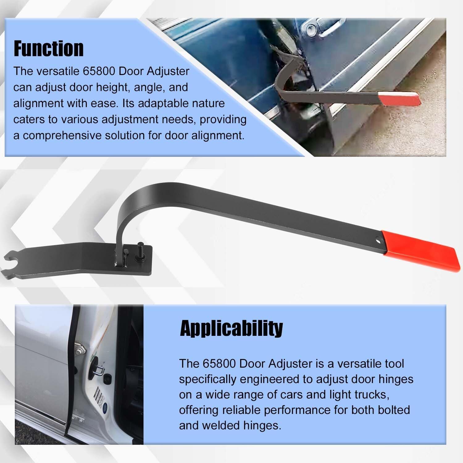 Door Adjuster, 65800 Door Alignment Tool for Most Cars Both Bolted Welded Hinges