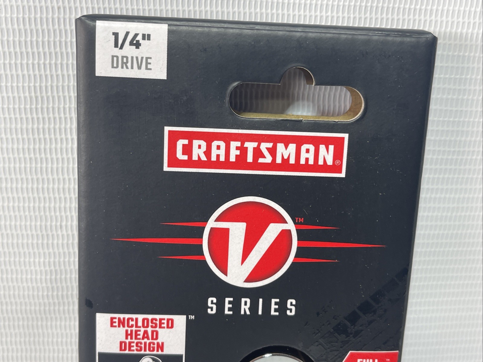 Craftsman V-SERIES Ratchet, 1/4 Inch Drive, 80-Tooth, Flexible Head Comfort Grip