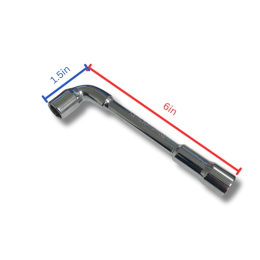 BRIGHTLINES 13mm L-Shaped Double-Head Hex Socket Wrench – Angled 6-Point Socket