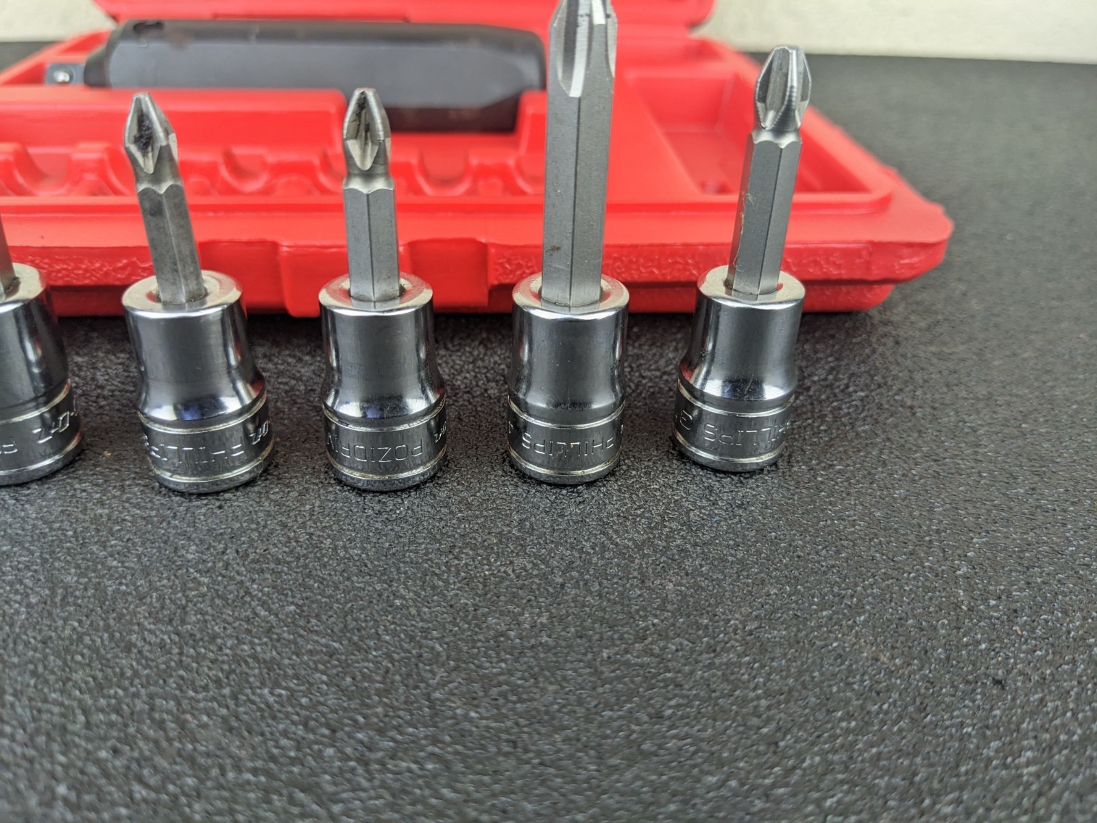 #bo117 Snap On Tools PIT208 EPIT208 3/8” Impact Driver Set 8 pcs with Case