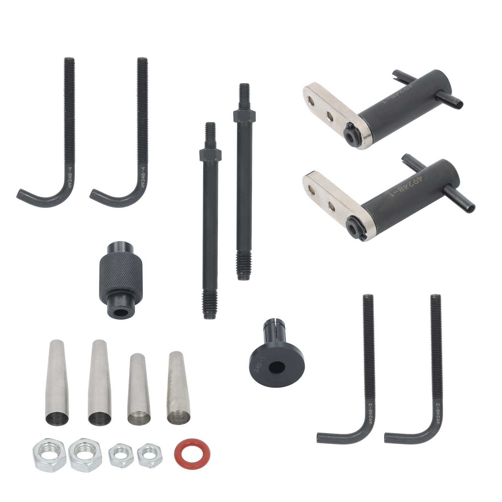 1 Set 6706 Fuel Injector Rail Assembly Remover & GM245 Fuel Injector Seals Tools