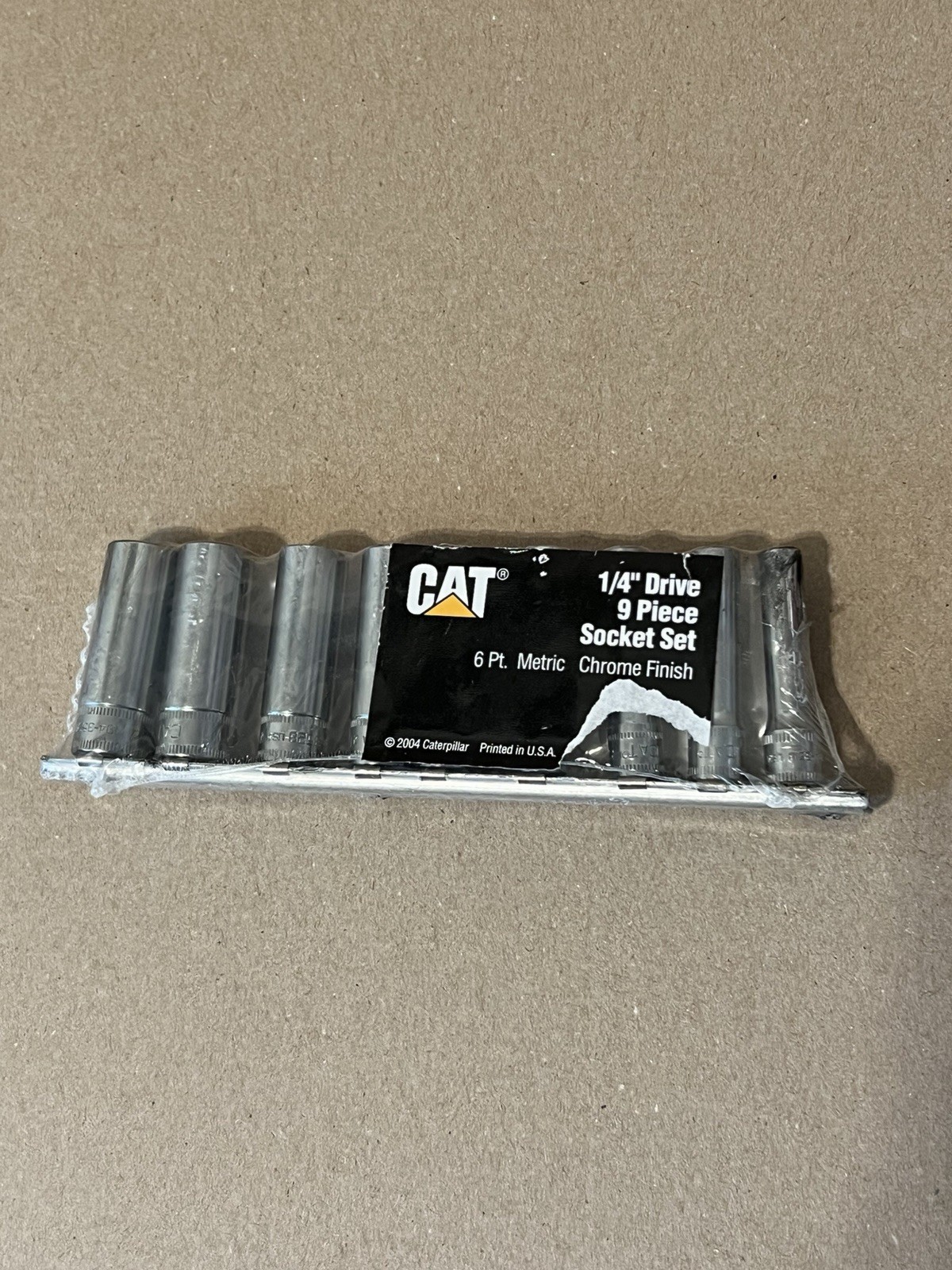 CAT/ Snap-On USA 1/4” Drive 9 Piece Metric Socket Set 6 Point Chrome
