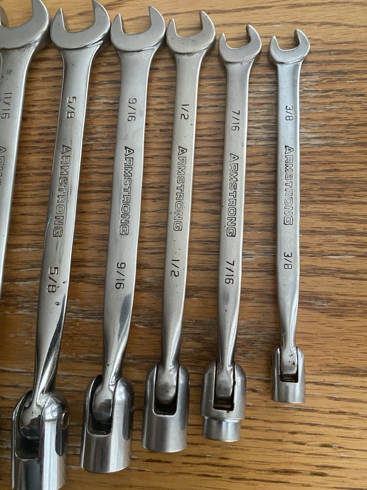 7 Armstrong USA Swivel Head Flex Wrenches