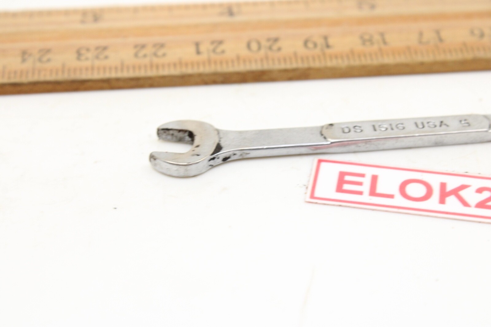Snap-on DS1516 15/64″ X 1/4″ SAE Chrome Open End Ignition Wrench USA