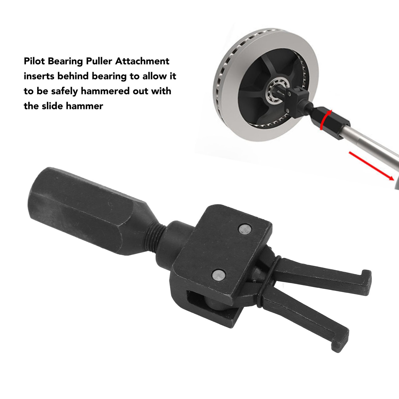 2 Jaw Bearing Puller Attachment Steel Heavy Duty For 5/8in X 18 And 3 JMMY