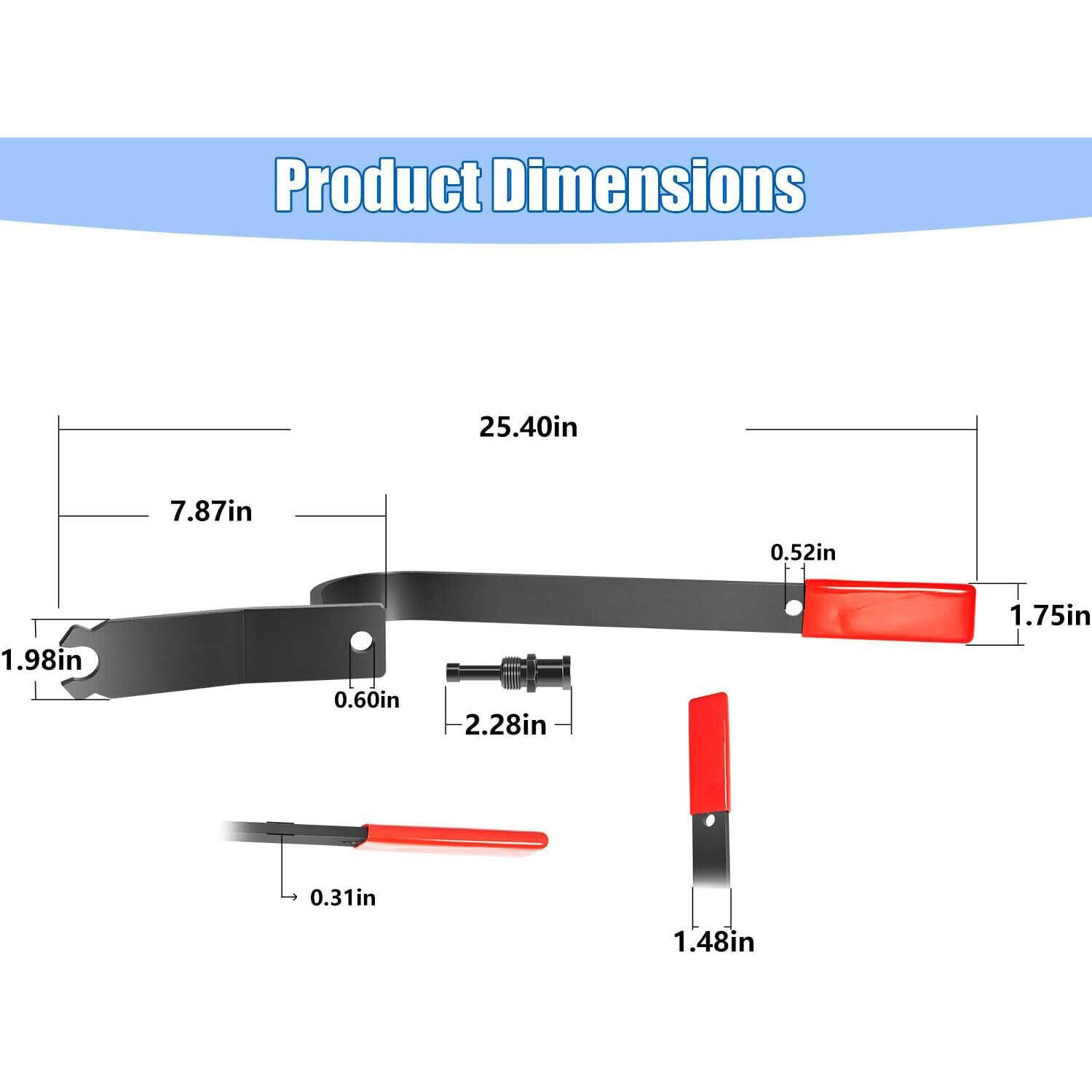 65800 Door Hinge Adjuster Tool for Bolted & Welded Hinges for Cars Light Trucks