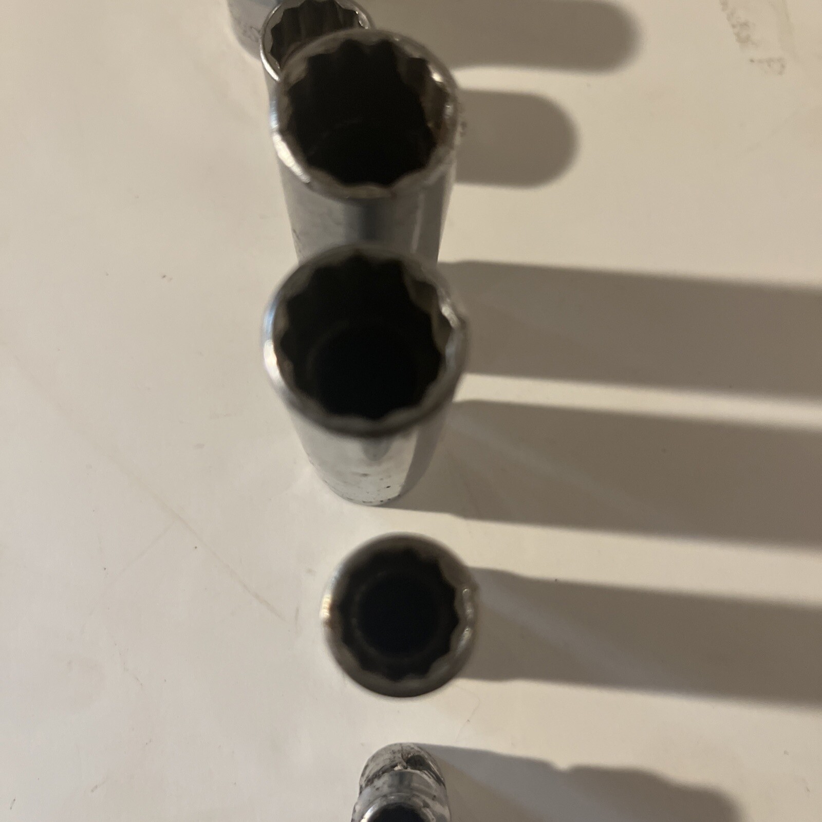 Snap On 3/8 & 1/2 Drive 7 Socket Lot Deep Shallow & Swivel 1/2 3/8 9/16 1/4 13mm