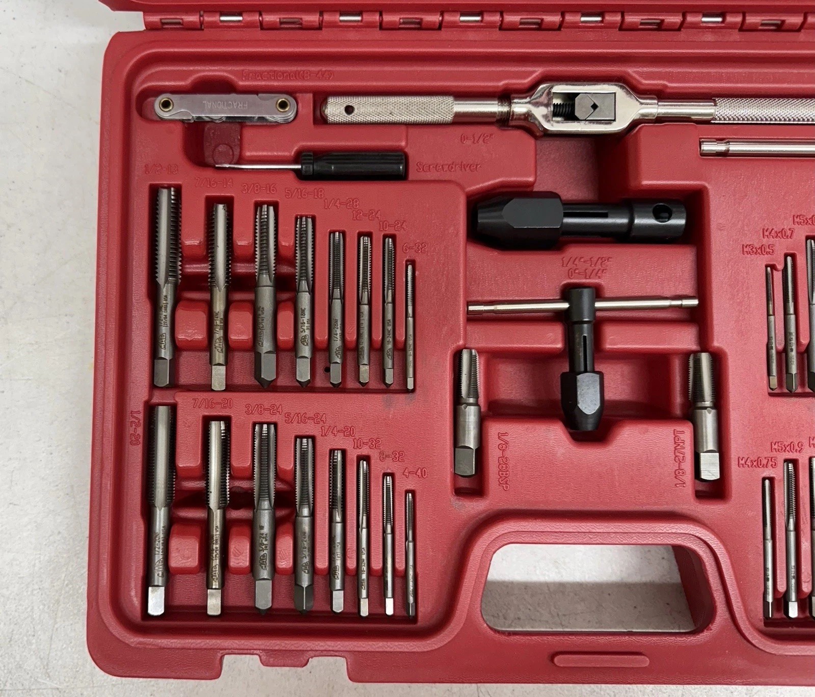 MAC Tools TD76COMBOS-US 76-PC SAE & Metric Tap and Hex Die Set. Retails for $545