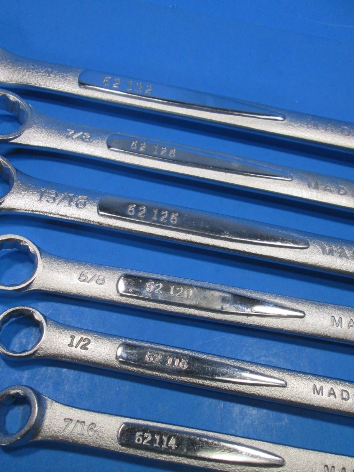 EASCO 6 Pc Double Box End Wrench Set – SAE 3/8″ to 1″ – 12Pt ~USA~ VERY NICE!!