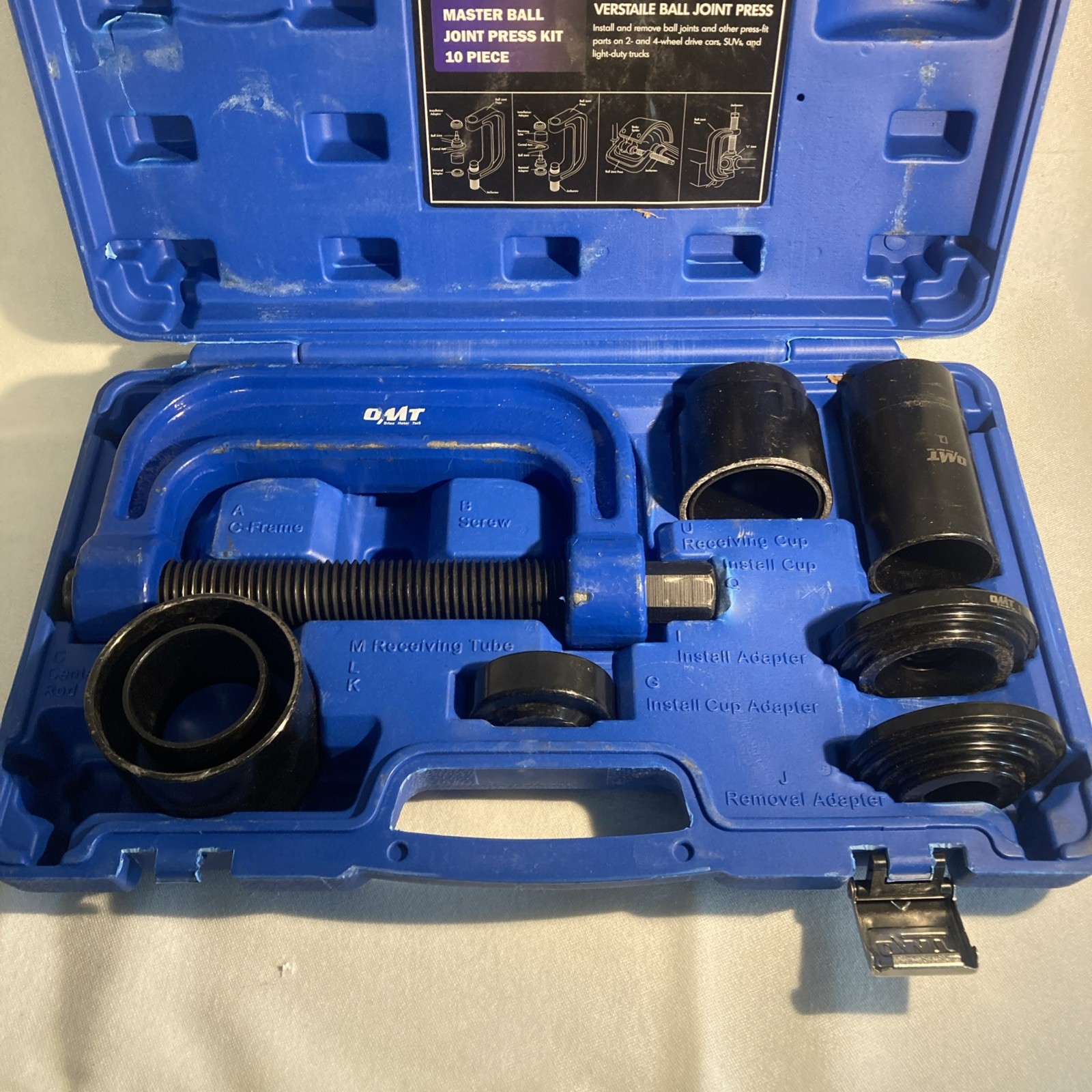 Orion Motor Tech OMT Ball Joint Press Kit, Ball Joint Removal 10 Piece Tool Kit