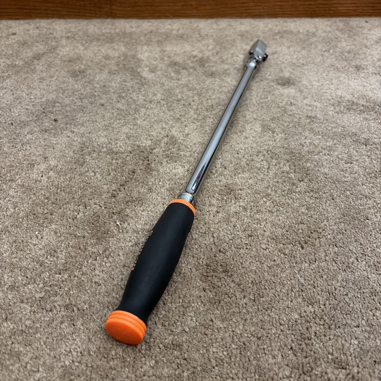 Snap On USA NEW 3/8” Drive Orange Soft Grip EXTRA-LONG Ratchet FHLLF80