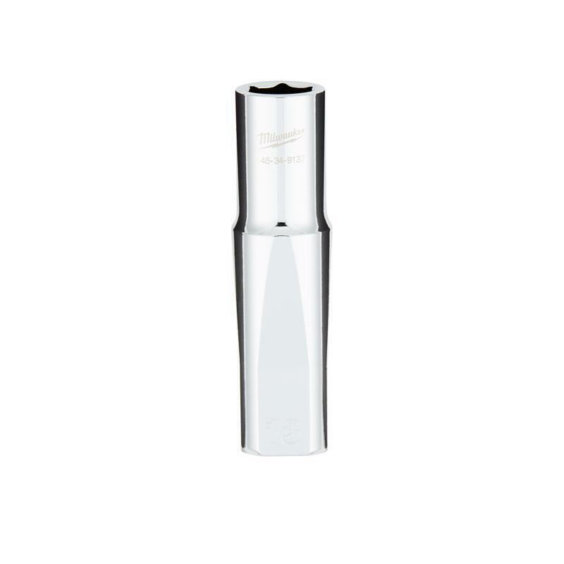 Milwaukee 13 mm X 1/2 in. drive Metric 6 Point Standard Deep Socket