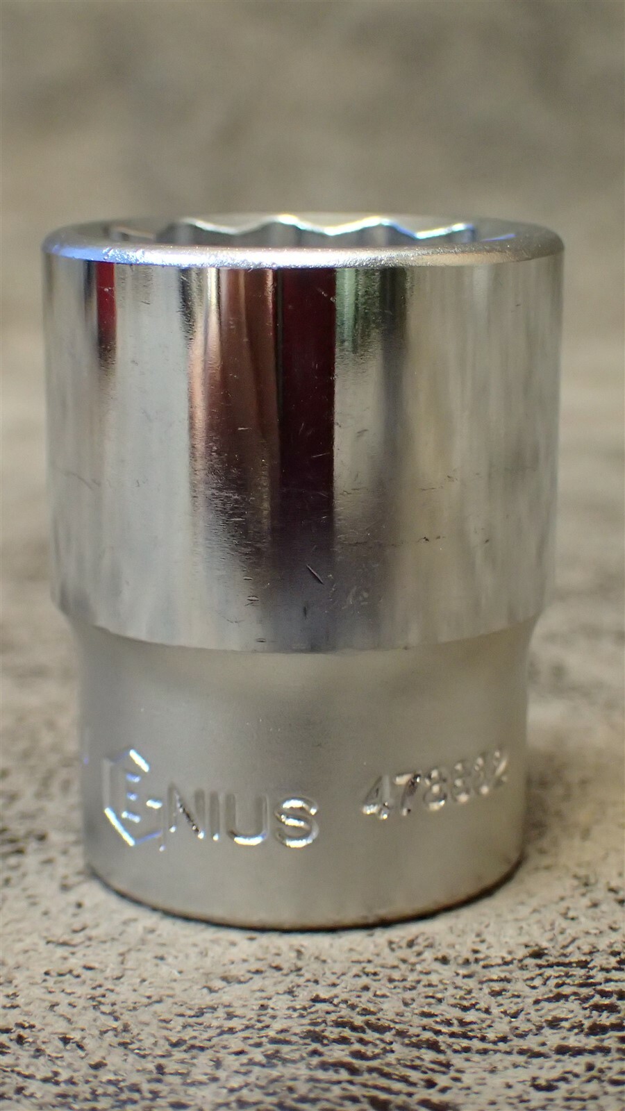 473832 GENIUS 1/2″ Drive, 1″ Standard Hand Socket, 12 pt, 1-3/4″ OAL (BN127)