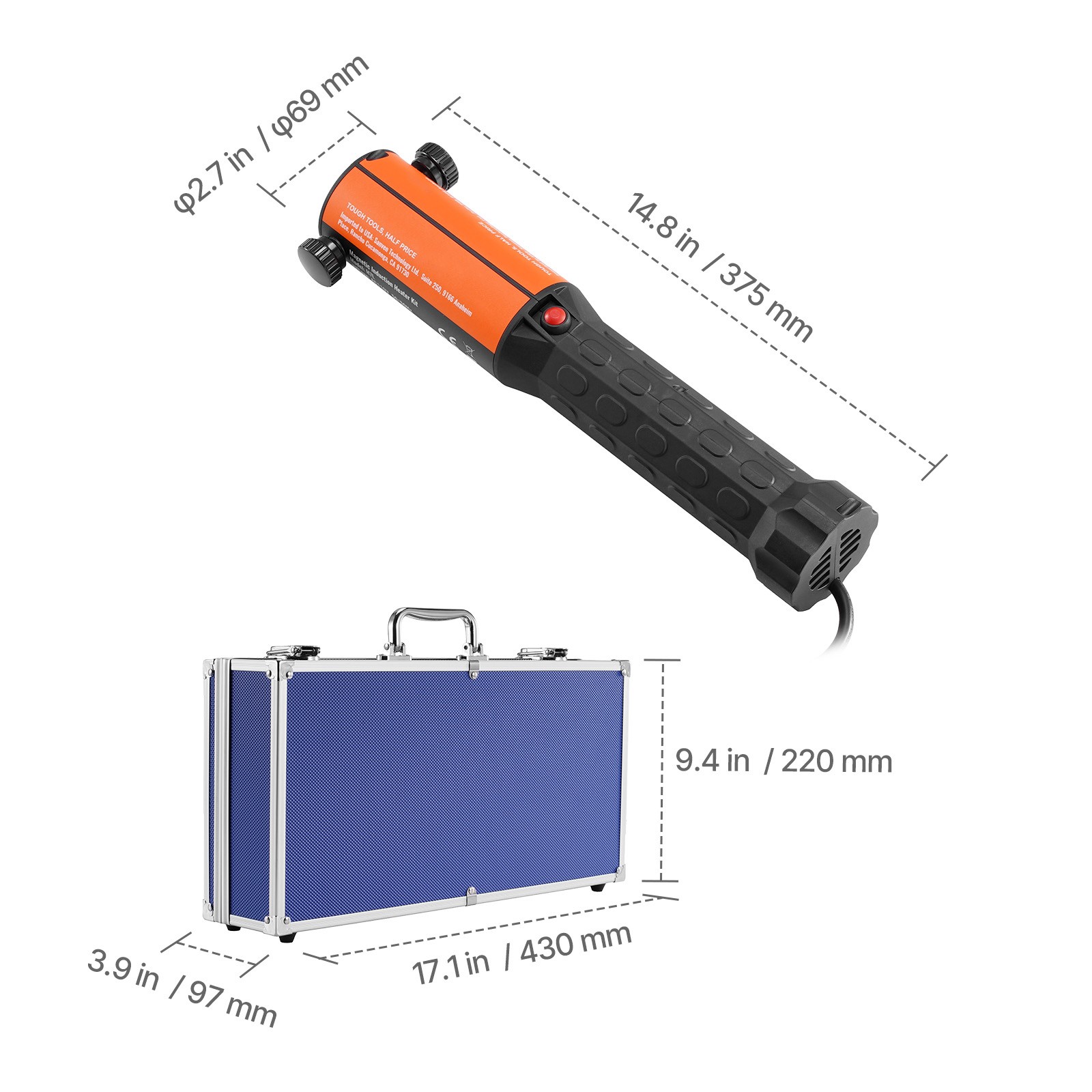 Uimoso 1KW Handheld Induction Heater for Efficient Bolt Removal