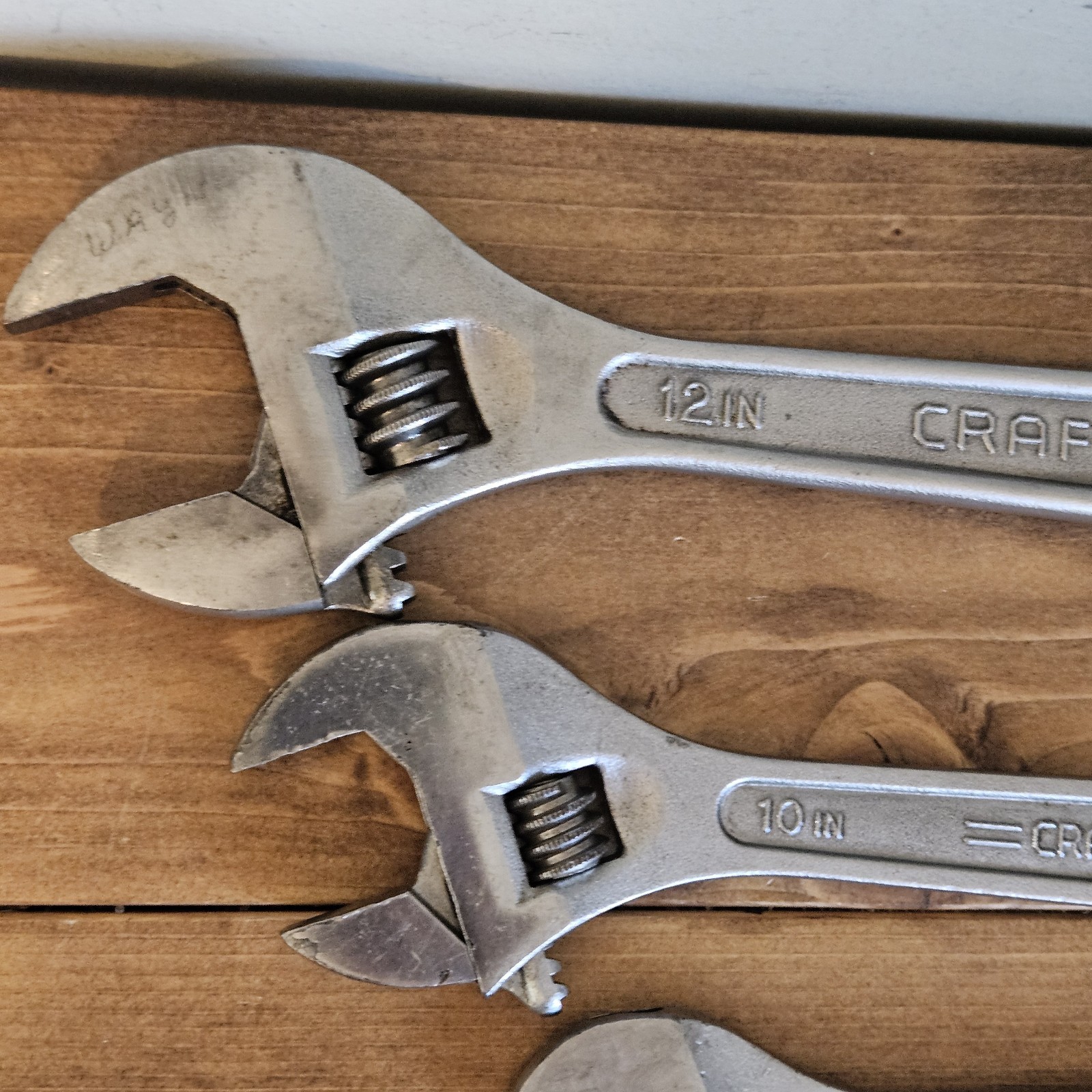 Vintage Craftsman 4″ 6″ 8″ 10″ 12″Adjustable Wrench 44602 44603 44604 444605 USA