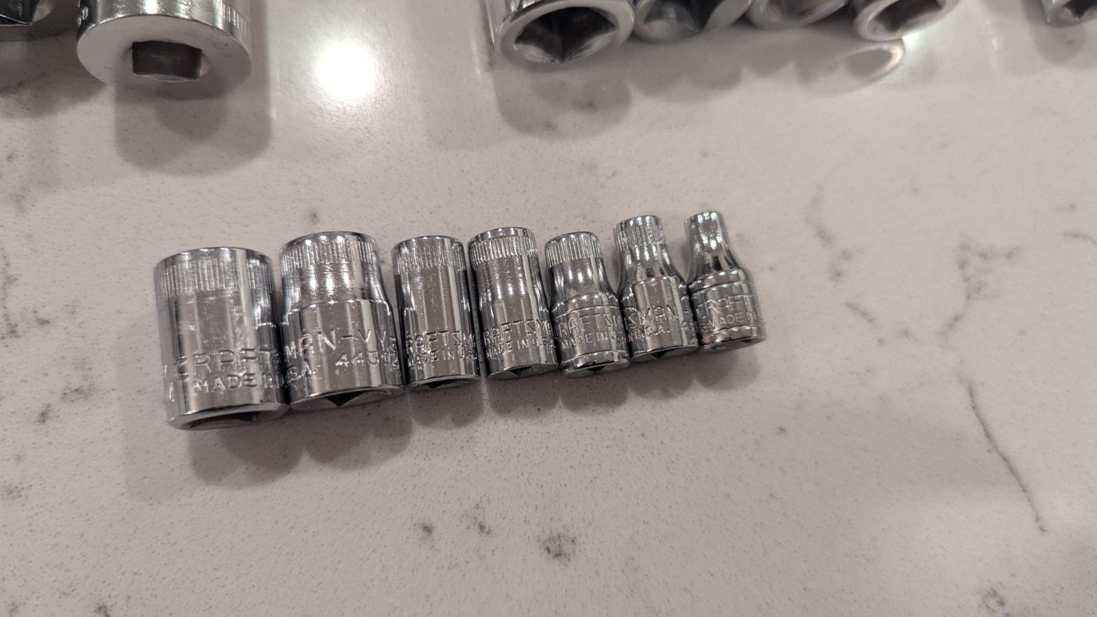 15 x Craftsman USA Ratchet Sockets G VV V Series 4-22mm Metric 44239 44238 43505