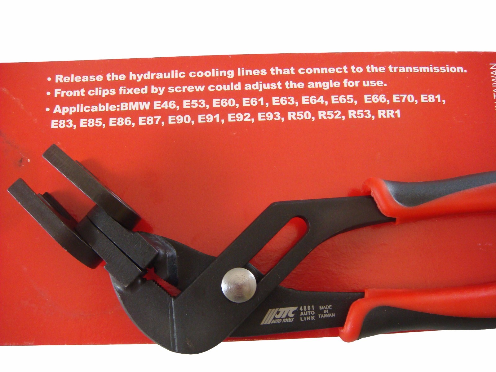 JTC BMW Oil Cooler Hoses Removing Pliers JTC Tools 4861