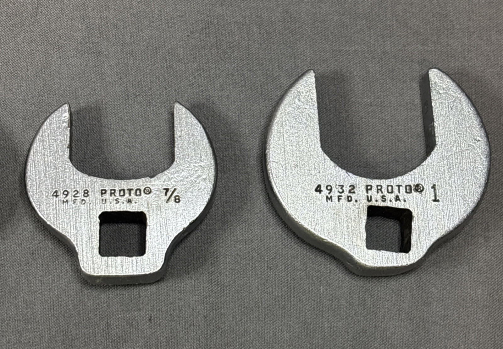 6 pc. PROTO Tools 3/8 drive SAE Crow Foot Set – 1/2, 9/16, 3/4, 13/16, 7/8, 1»