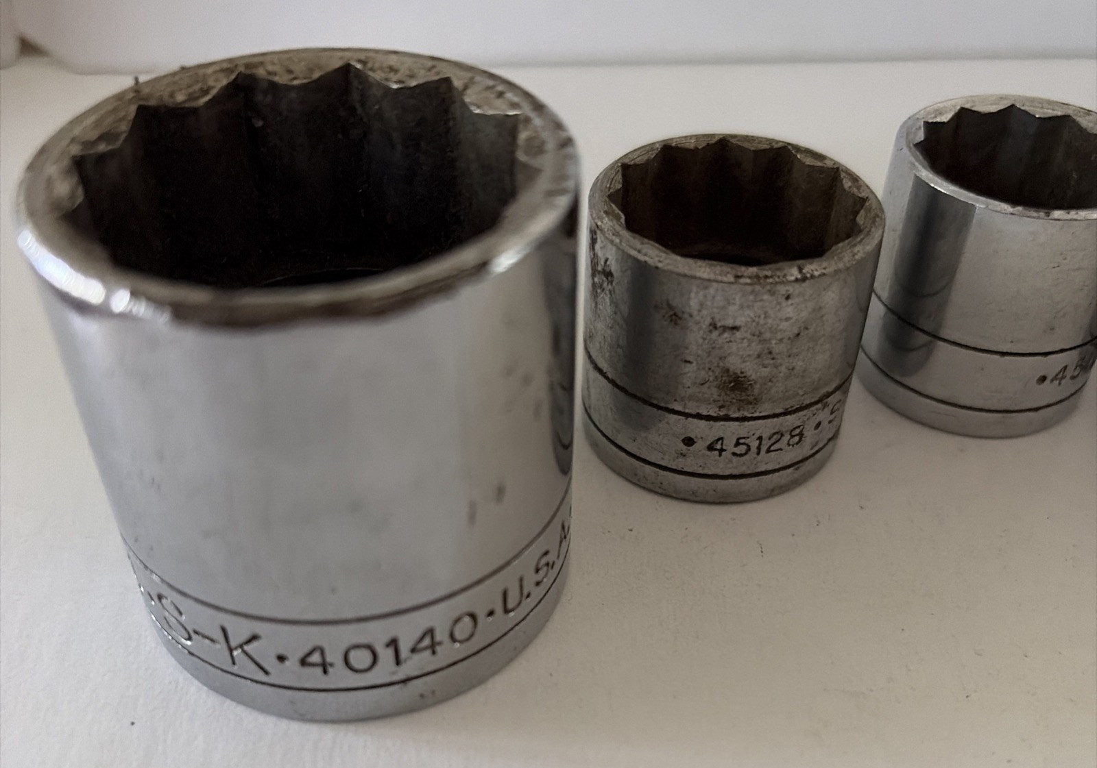 S-K 3/8” Drive Socket Set 12 Pt SAE Shallow 6 Pcs See Description