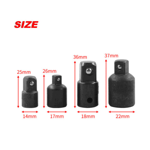 4-pack 3/8″ to 1/4″ 1/2 inch Drive Ratchet SOCKET ADAPTER REDUCER Air Impact -US