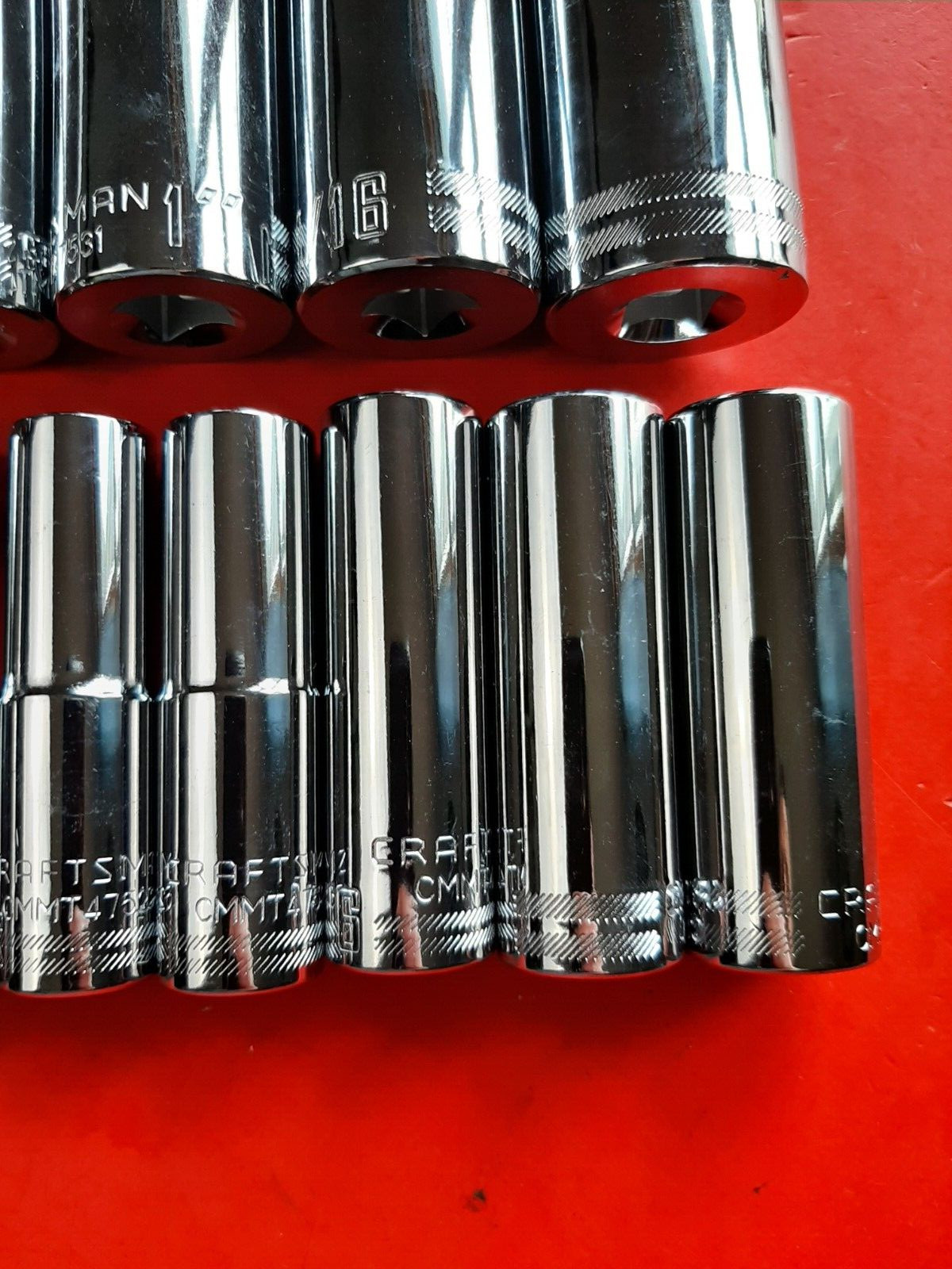 New Craftsman 13 Piece 1/2″ Drive Deep SAE 12 Point Socket Set 3/8 to 1-1/8″