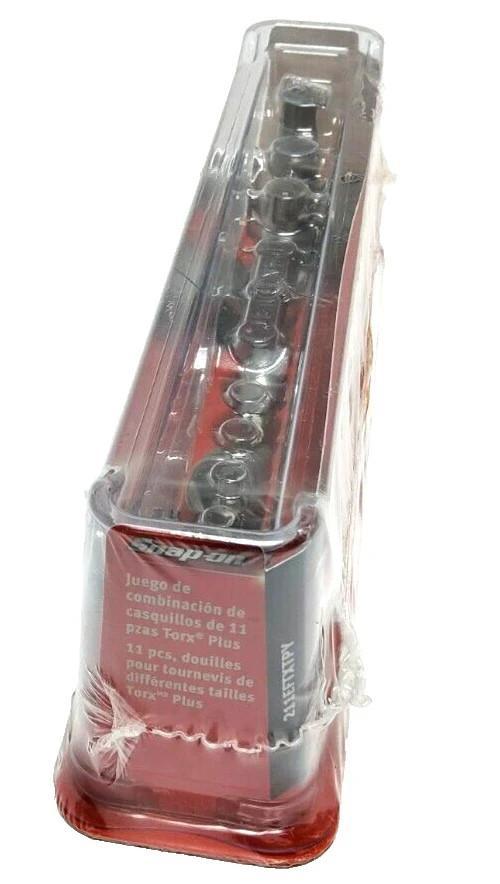 Snap-on 1/4″ 3/8″ dr T8 to T55 11pc TORX Plus Socket Driver SET 211EFTXTPY New