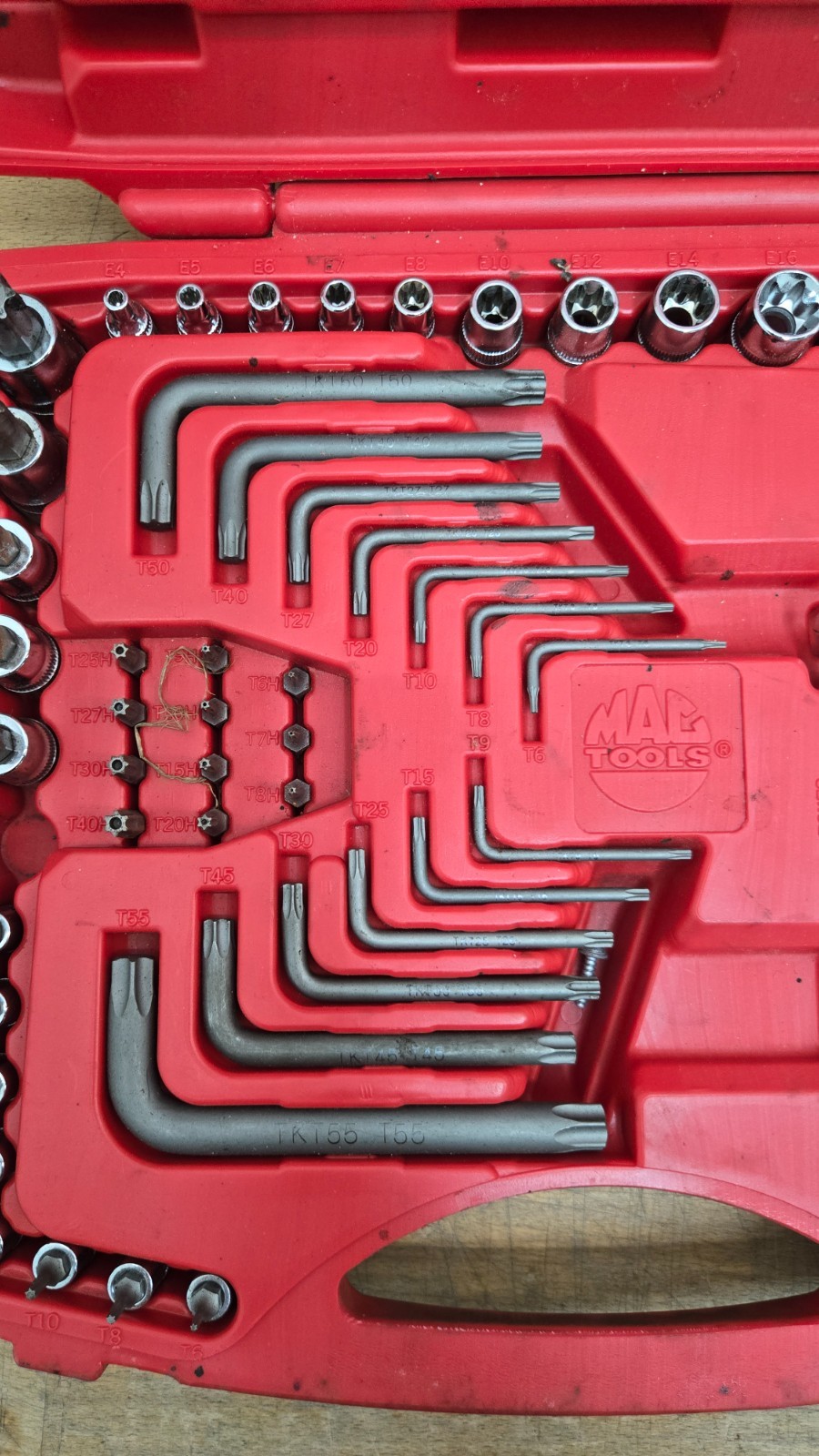 Mac Tools Hex Tool Set, SMXT62B *MISSING ITEMS READ*