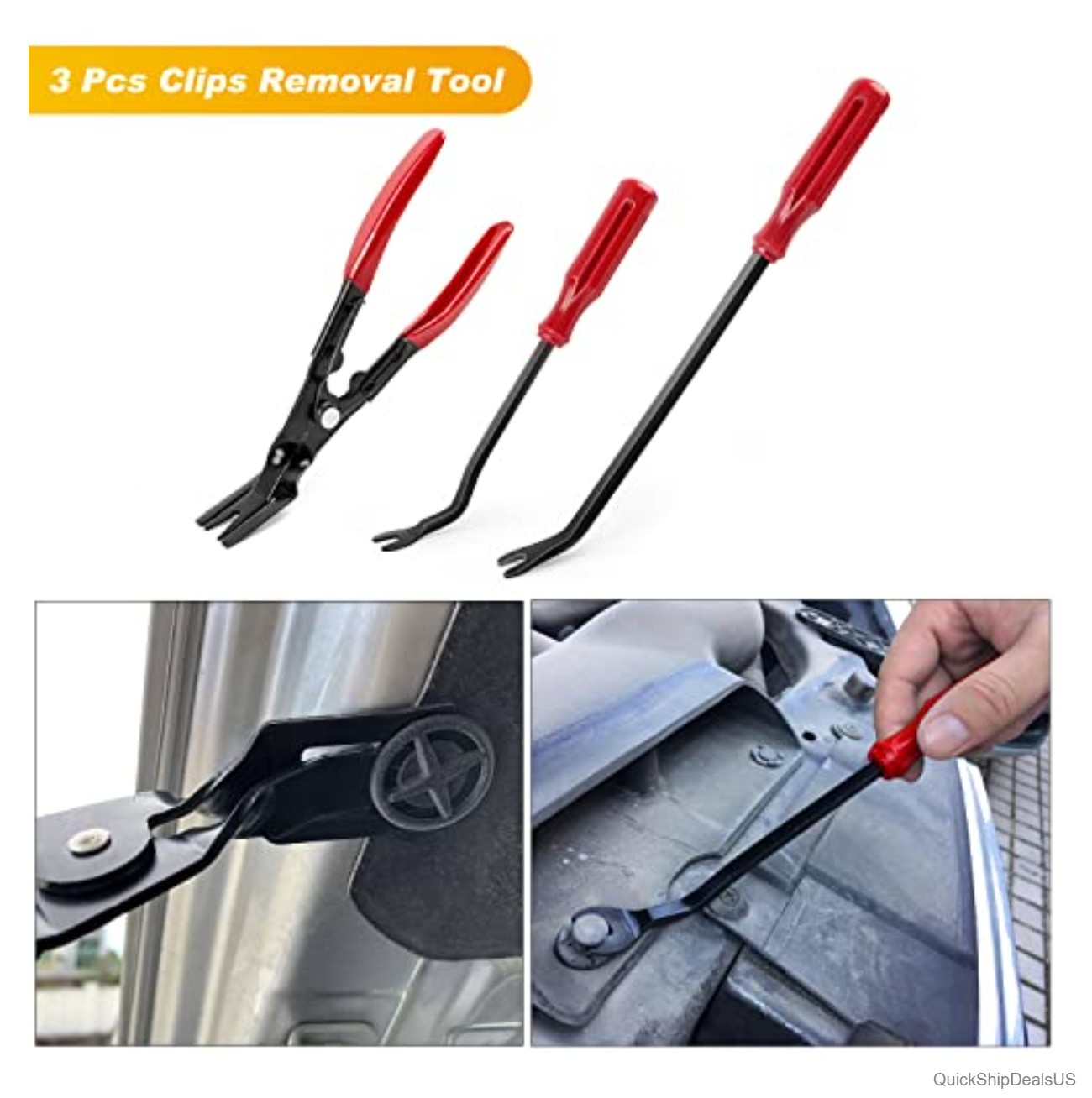 88 Piece Trim Removal Tool Set Auto Push Pin Clip Kit Fastener Pliers