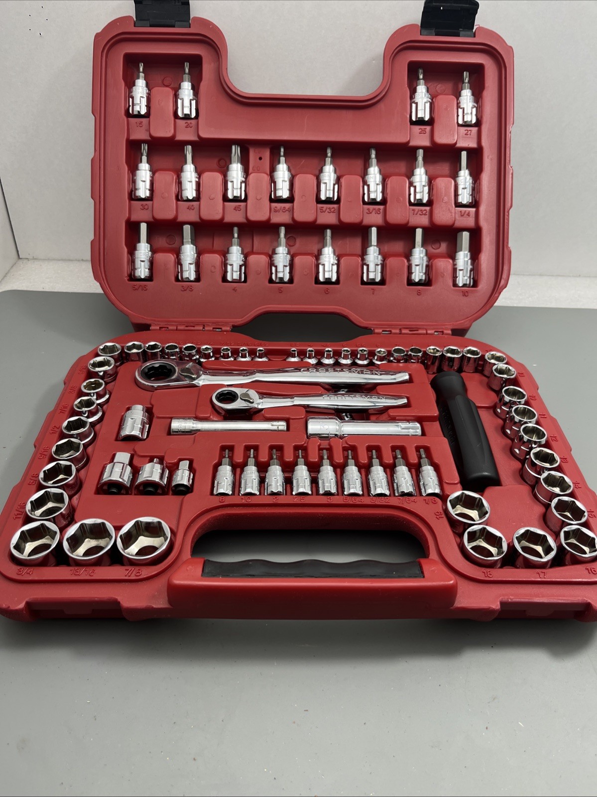 Craftsman «MINT» 80PC Max Axess SAE & Metric Pass-Thru «COMPLETE» Set – 32820