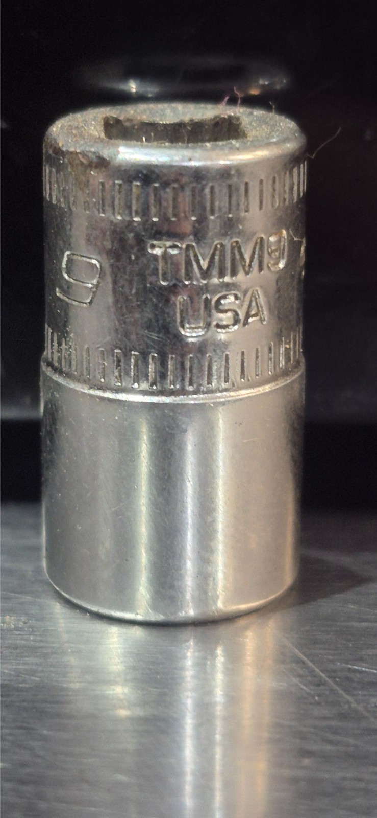 Snap-on Tools USA NEW 1/4″ Drive 9mm METRIC 6pt Shallow Chrome Socket TMM9