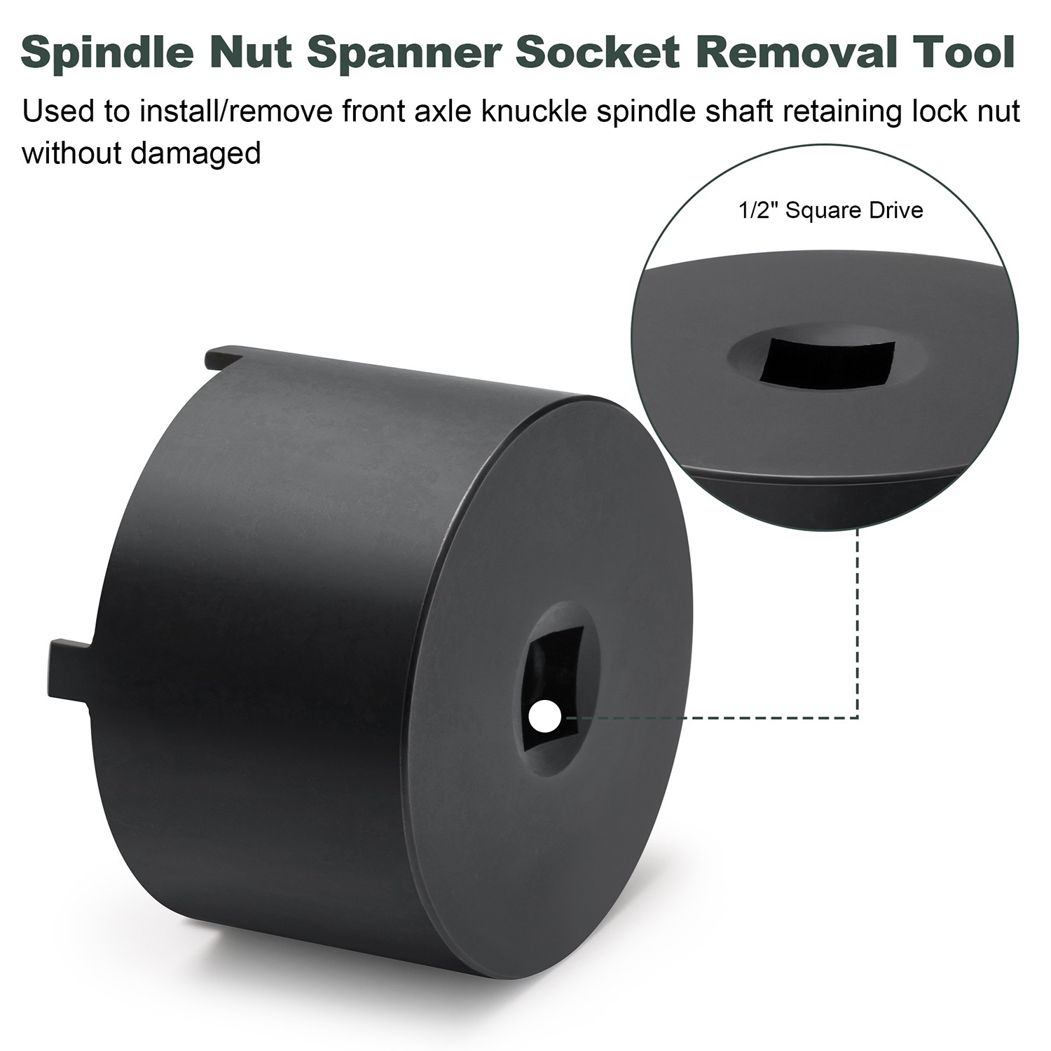 Spindle Nut Wrench Socket Tool For John Deere Compact Utility Tractor 3033R 3320