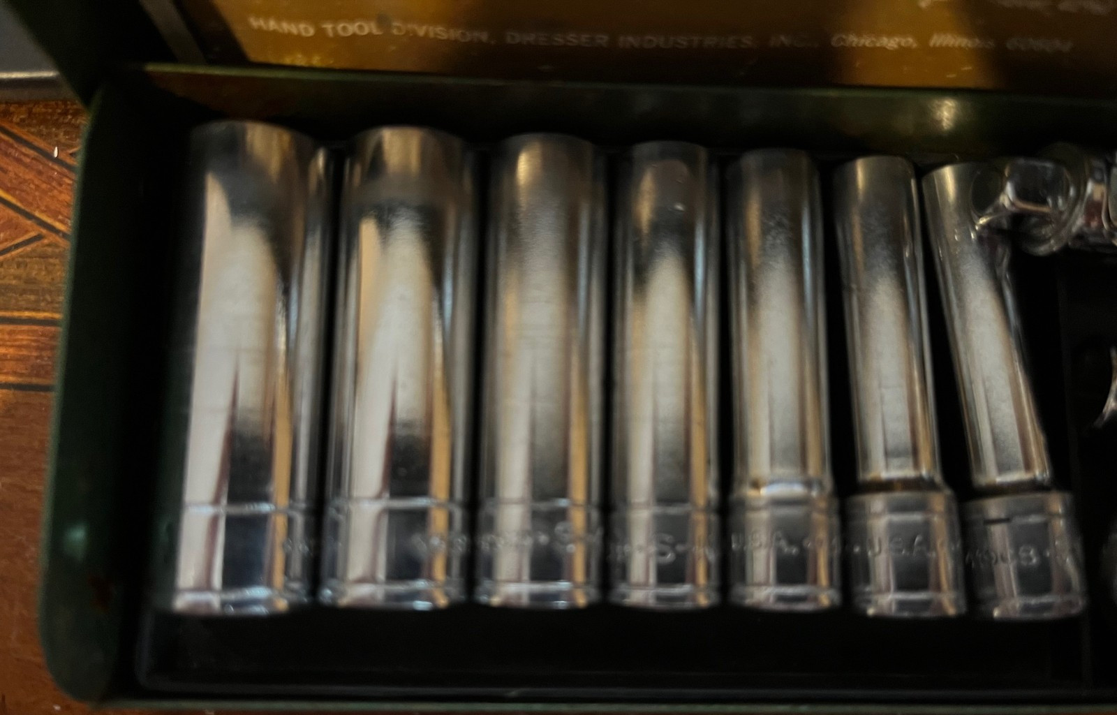 Vintage S-K Tools 1/4″ Drive Socket Set No. 4921 Deep/Shallow 21 PC USA NICE!