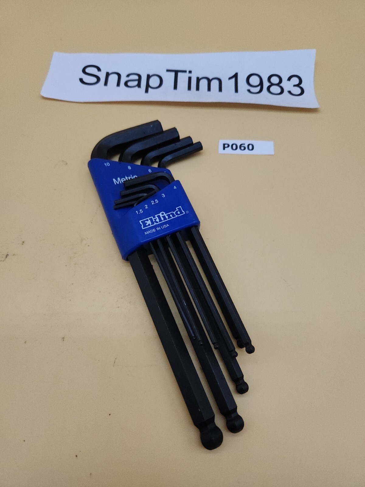 Eklind 13609 9 Piece METRIC Ball-End Hex Key Set 1.5mm – 10mm