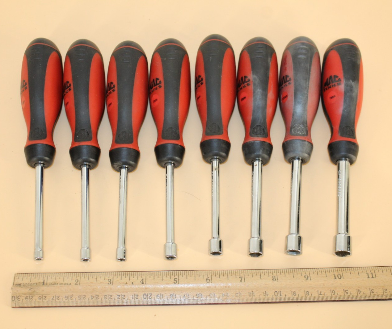 Mac Tools Nut Driver Set, Metric, 4mm thru 12mm