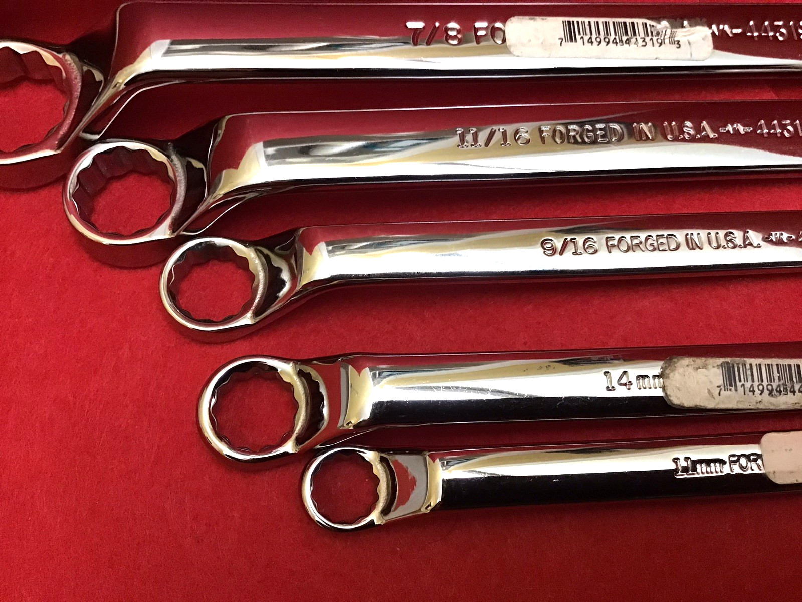 NEW CRAFTSMAN PROFESSIONAL USA DEEP OFFSET DOUBLE BOX END WRENCHES 4SAE, 2 MM