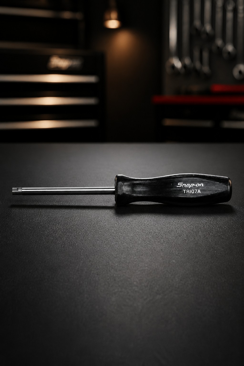 Snap on tools Pocket Tire Valve Tool BLACK TR107A With pocket CLIP 6 1/4″ long !