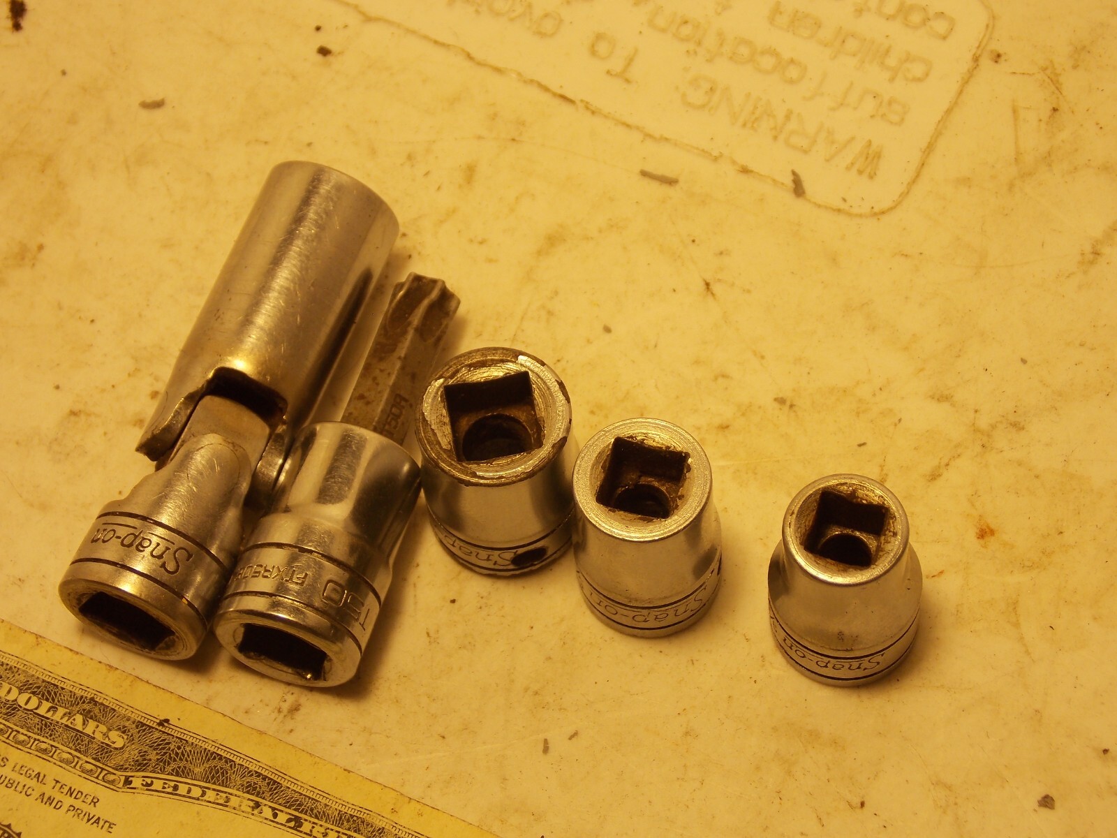 Snap on 3/8″ Drive Special Chrome Socket Singles 1/2 T50 Pipe Plug 3/8 5/16 9/32
