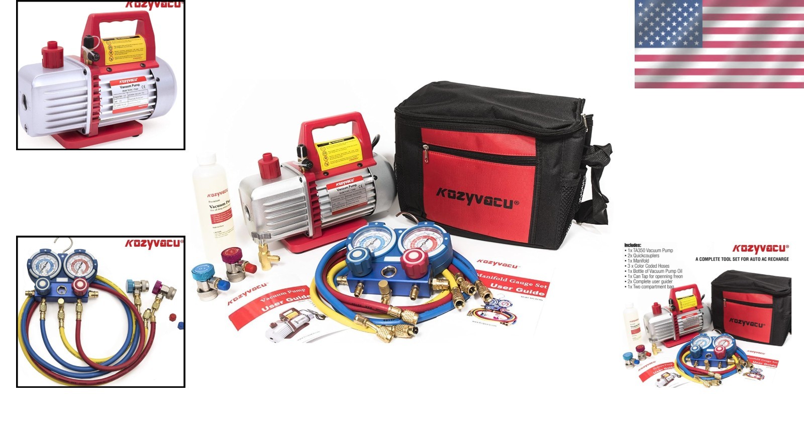 Long-Lasting Auto AC Repair Kit with Complete Accessories