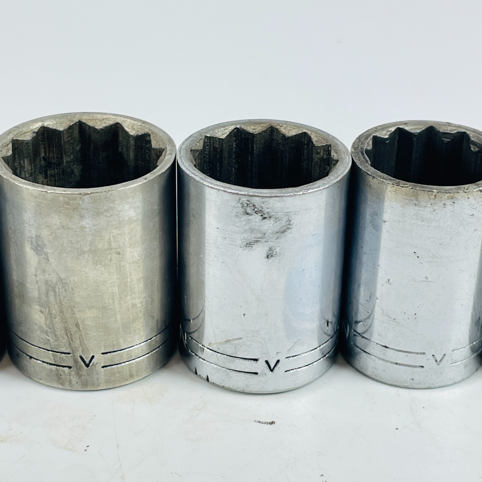 VTG Craftsman V Series 1/2″ Drive Socket Set 10Pc SAE 12 Pt 1/2″ to 1″ w Ratchet