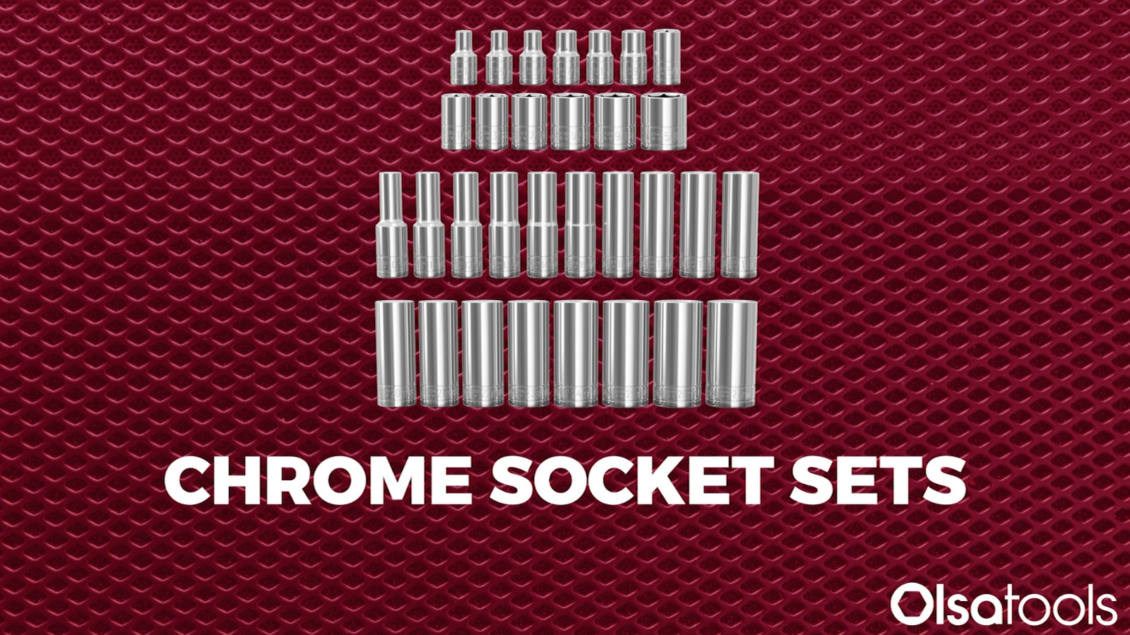 13pc SAE Deep Socket Set – 3/8″ Drive, 6-Point Chrome Sockets, No Skipped Sizes,